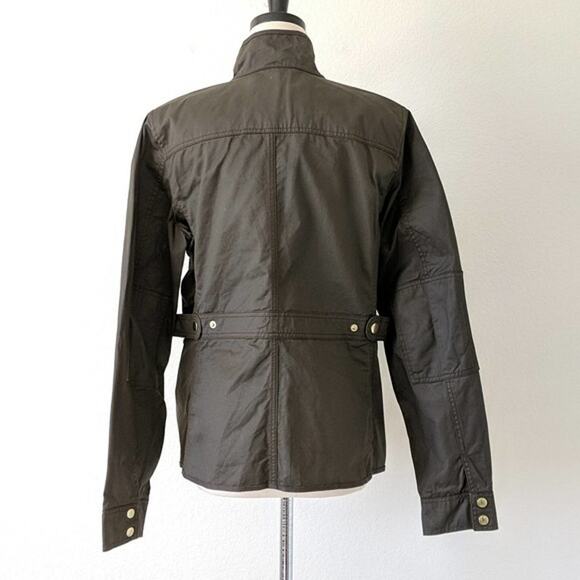 J.Crew Womens Relaxed Boyfriend Downtown Field Jacket Green Utility Coat Obama M - Picture 4 of 9